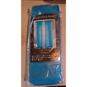 Editex Home Textiles Monique Sheer Window Panel 60" x 84" Karrina Aqua